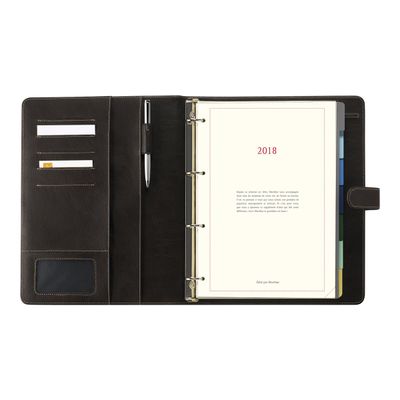 3664447135380-Milano - Organiseur noir - 25 x 32 cm - Oberthur-Avant-1