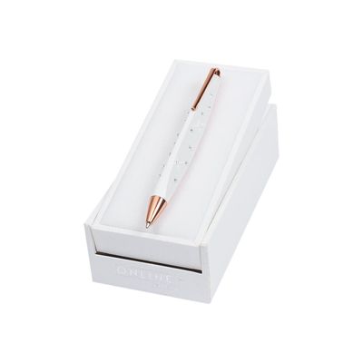 4014421383242-ONLINE Crystal Style - Stylo à bille - encre noire - corps blanc-Angle droit-3