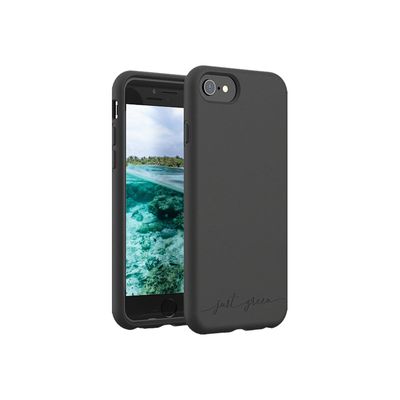 3571211427124-Just Green - Coque de protection souple pour Iphone SE (2020)/8/7/6S/6 - noir-Arrière-0
