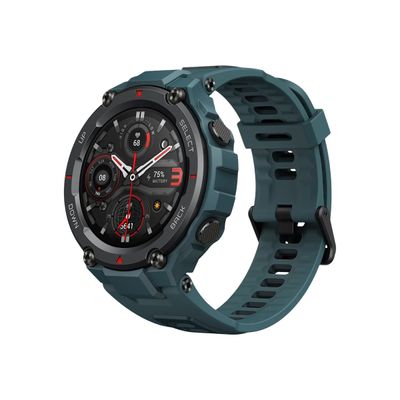 6972596102519-Amazfit T-Rex Pro - montre connectée - affichage 1.3" - bleu-Angle droit-0