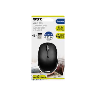 3567049007096-PORT DESIGNS - Souris sans fil - noir-Avant-4