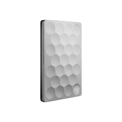 7636490071935-Seagate Backup Plus Ultra Slim STEH1000201 - disque dur - 1 To - USB 3.0 - platinium-Angle gauche-1