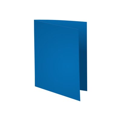 3288581601107-Exacompta Flash - 5 Paquets de 100 Chemises - 220 gr - bleu foncé-Angle droit-1