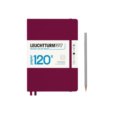 4004117589188-Leuchtturm1917 Edition 120 - Carnet de notes rigide A5 - ligné - bordeaux-Avant-0