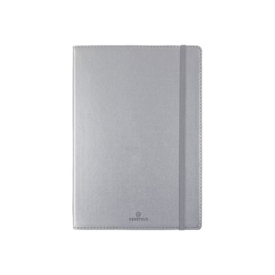 3108725881595-Oberthur Carmen - Carnet de notes souple A5 - ligné - 200 pages - argent-Avant-0