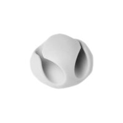 4005546991412-DURABLE CAVOLINE CLIP 1 - boite de 6 clips adhésif pour 2 câbles jusqu'à 5mm de diamètre - gri-Avant-1