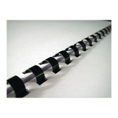077511534577-Fellowes - 100 anneaux de reliure en plastique - 8 mm - jusqu'à 40 feuilles - noir-Gros plan-3