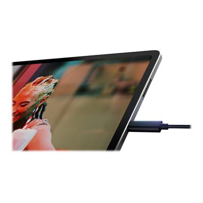 0196118109527-Lenovo Tab P12 Pro ZA9D - tablette 12,6" - 128 Go - gris-Gros plan-11