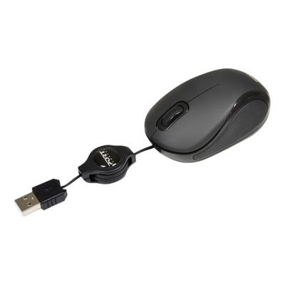 3567049003012-PORT Connect - souris filaire retractable - noir-Angle gauche-1