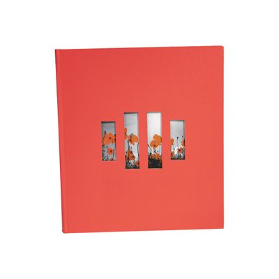3130630160779-Exacompta Milano - Album photos 29 x 32 cm - 60 pages - rouge-Angle gauche-1
