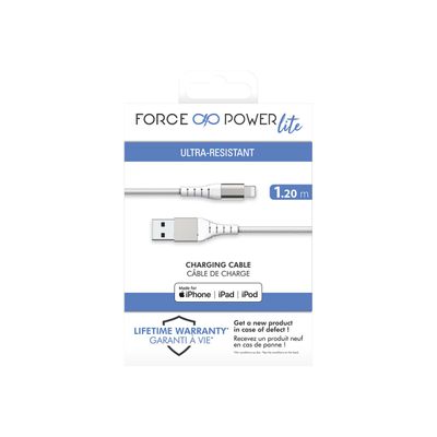 3571211455974-Bigben - câble de charge et de synchronisation USB/Connectique Lightning - 1.2 m - blanc-Avant-3