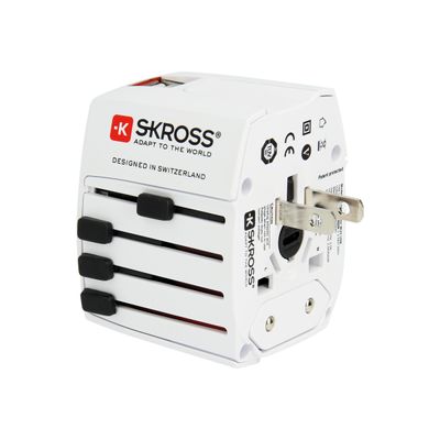 7640166320616-SKROSS MUV USB - Adaptateur de voyage universel + 2 ports USB - pour Euro, Australie/Chine, Ro-Angle droit-4