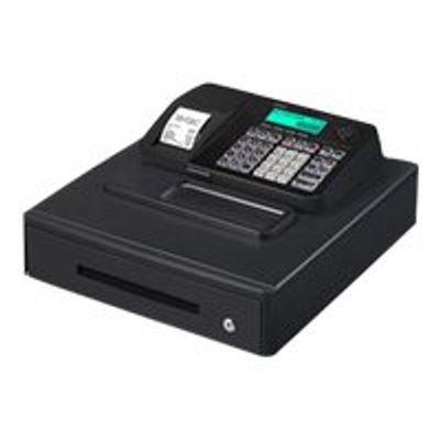 4971850511373-Casio SE-S100 - Caisse enregistreuse - 2000 PLU -  Tiroir : 8 pièces et 4 billets - noir grand tiroir - -Angle droit-0
