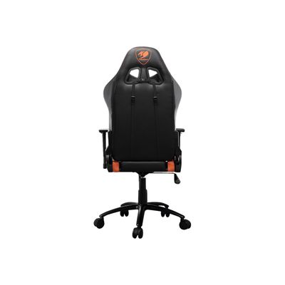 4715302442972-Fauteuil gamer Armor Pro - accoudoirs réglables - noir et orange-Arrière-4