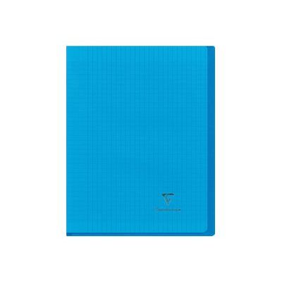 3037929814026-Clairefontaine Koverbook - Cahier polypro 24 x 32 cm - 96 pages - grands carreaux (Seyes) - bleu-Avant-1