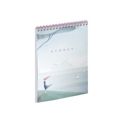 3700368754320-Cahier de croquis 15 x 20 cm - Travel trip Blue Art - Sydnet-Angle gauche-0