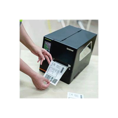 4977766822206-Brother TJ-4005DN - Étiqueteuse - imprimante d'étiquettes monochrome - impression thermiqu-Angle droit-4