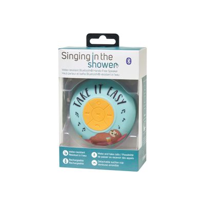 8052461965741-Legami - Haut-parleur bluetooth waterproof - motif paresseux-Angle droit-2