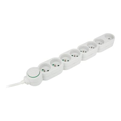 3545411896547-Zenitech - Multiprise - Eco-responsible - 5-8 Prises - 2P+T -  Home Green - Blanc-Angle droit-0