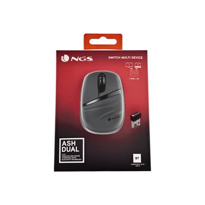 8435430619898-NGS Ash Dual - souris sans fil - gris-Avant-7