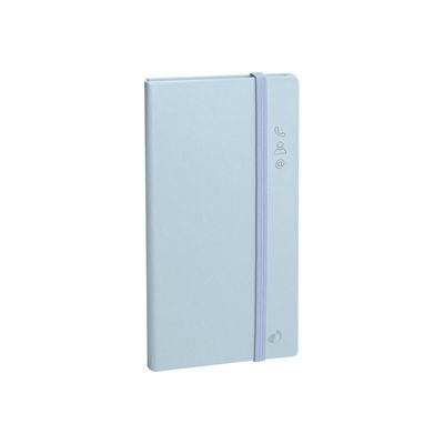 3371010465156-Quo Vadis Pastel - Carnet d'adresses répertoire de poche - 8,8 x 17 cm - bleu clair-Angle gauche-0