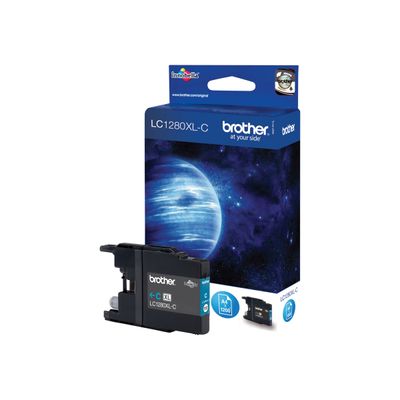 4977766694056-Brother LC1280XL- cyan - cartouche d'encre originale-Angle droit-0