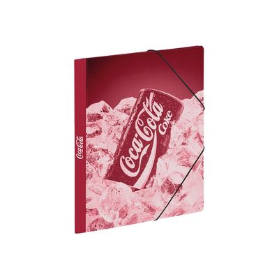3135252018729-Viquel Coca-Cola - Chemise à 3 rabats - 26 x 32 cm - 2 modèles : bouteille ou canette-Angle gauche-0
