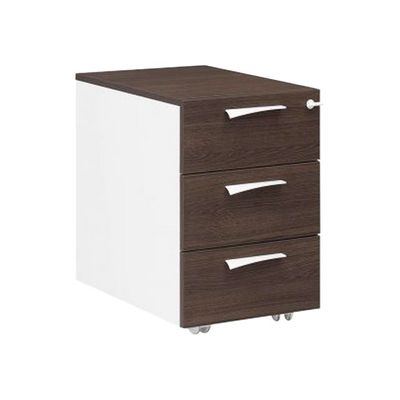 3483600647399-Caisson mobile XENON - Profondeur 60 cm - 3 tiroirs - Chêne royal-Angle gauche-0