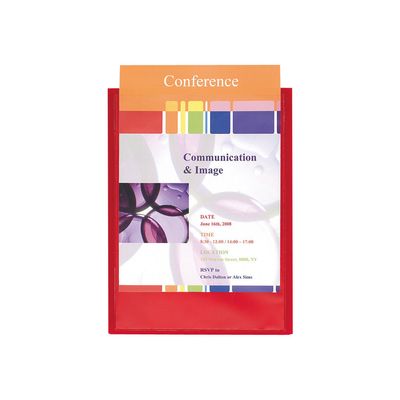 3130632435035-Exacompta Kreacover - 30 Chemises de présentation personnalisables - A4 - rouge-Avant-2