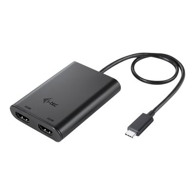 8595611702020-i-Tec - Adaptateur vidéo externe - USB-C 3.1 - 2 x HDMI - noir-Angle droit-0