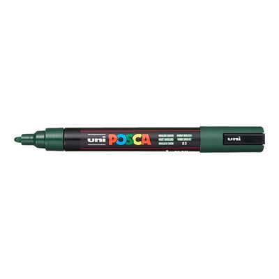 4902778262559-Posca - Marqueur peinture pointe moyenne - vert anglais-Angle gauche-0