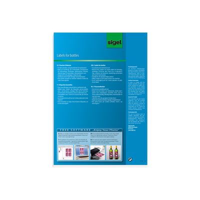 4004360947704-Sigel DE160 - Étiquettes photos adhésives brillantes - 20 étiquette(s) - 80 x 120 mm - 120 g-Arrière-1