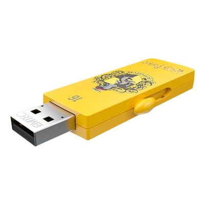 3126170167385-Emtec Harry Potter M730 Poufsouffle - clé USB 16 Go - USB 2.0-Angle gauche-4