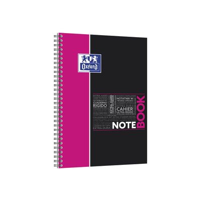 3020120121222-Oxford Etudiants - Cahier Notebook B5 (19 x 25 cm) - 160 pages - grands carreaux (Seyes) - double spirale - disponib-Angle gauche-6