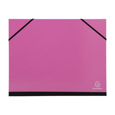 3130632256296-Exacompta - 5 Cartons à dessin à élastiques - 26 x 33 cm - couleurs assorties-Avant-2