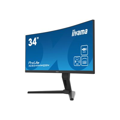 4948570118700-iiyama ProLite XCB3494WQSN-B1 - écran LED 34" - incurvé - HDR-Angle droit-2