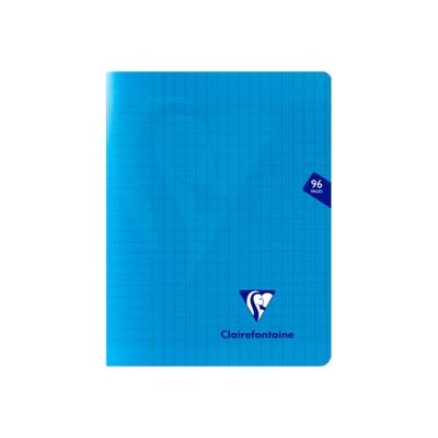 3329683237518-Clairefontaine Mimesys - Cahier polypro 17 x 22 cm - 48 pages - grands carreaux (Seyes) - bleu-Avant-0