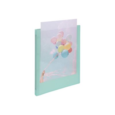 3130630512790-Exacompta Kreacover Pastel - Classeur 4 anneaux personnalisable - Dos 20 mm - A4 - pour 140 feuilles - disponib-Angle gauche-4