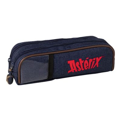 3108720668979-Oberthur Astérix - Trousse - taupe - double-Angle gauche-0