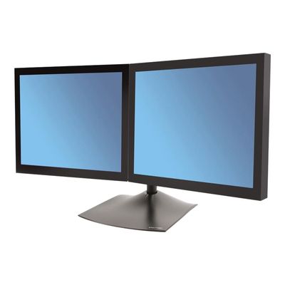 0698833008241-Ergotron DS100 - Pied avec support de fixation pour 2 écrans jusqu'à 24" - noir-Angle droit-0