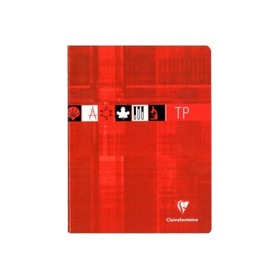 3329680372700-Clairefontaine - Cahier de travaux pratiques (TP) - 17 x 22 cm - 80 pages - grands carreaux (Seyes)/uni - disponible dans-Avant-1
