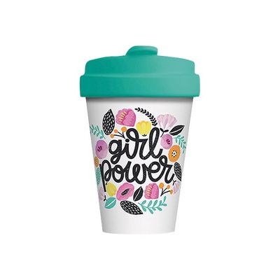 4260375689415-Kiub Bambou Chic - Mug Bamboo Cup - 420 ml - Girl power-Avant-0
