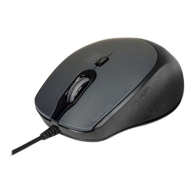 3567049007119-PORT DESIGNS - Souris filaire - silencieuse - noir-Angle droit-0