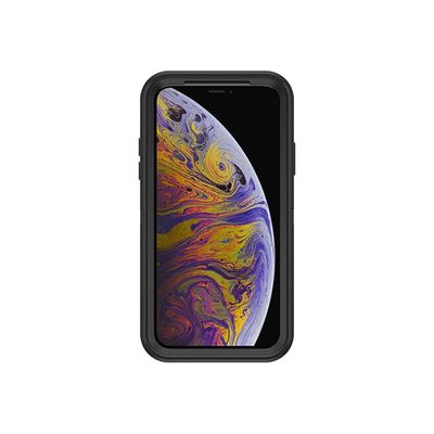 0660543468677-OtterBox Defender Series Filmless - coque de protection pour iPhone X, XS - noir-Avant-3