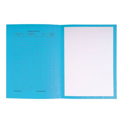 3130634451026-Exacompta - 5 Paquets de 25 Dossiers de procédure - turquoise-Angle gauche-1