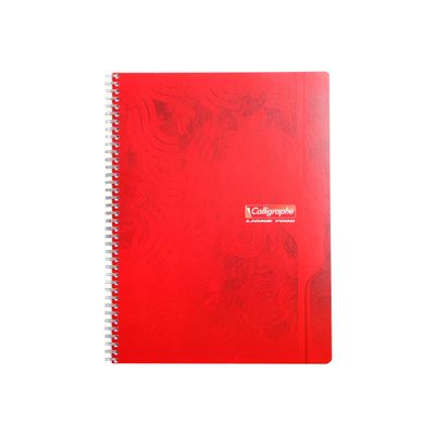 3210330003603-Calligraphe 7000 - Cahier à spirale 24 x 32 cm - 180 pages - grands carreaux (Seyes) - disponible dans-Avant-1