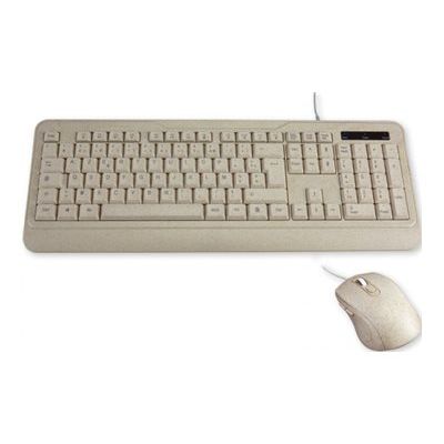 3700224769741-MCL Samar - Ensemble clavier et souris filaire - Azerty Français - Terrazzo Beige-Avant-0
