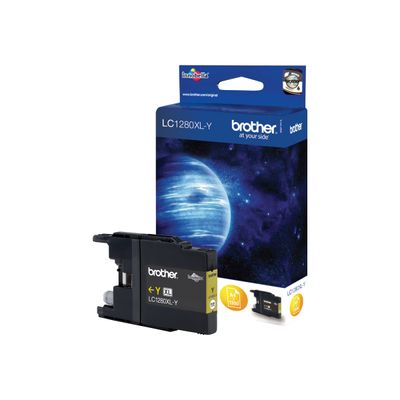 4977766694070-Brother LC1280XL - jaune - cartouche d'encre originale-Angle droit-0