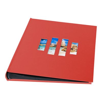 3130630160779-Exacompta Milano - Album photos 29 x 32 cm - 60 pages - rouge-Angle droit-0