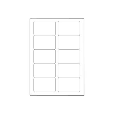 4004360995033-Sigel - Papier pour 100 Cartes de visite arrondies 85 x 55 mm - 225 g/m²-Avant-1